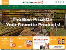 Tablet Screenshot of nutritionsmart.com